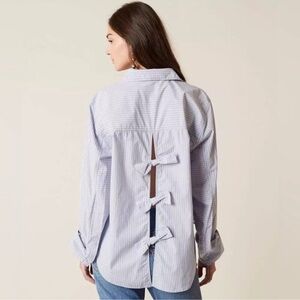 Free People Tie It In a Bow Blouse